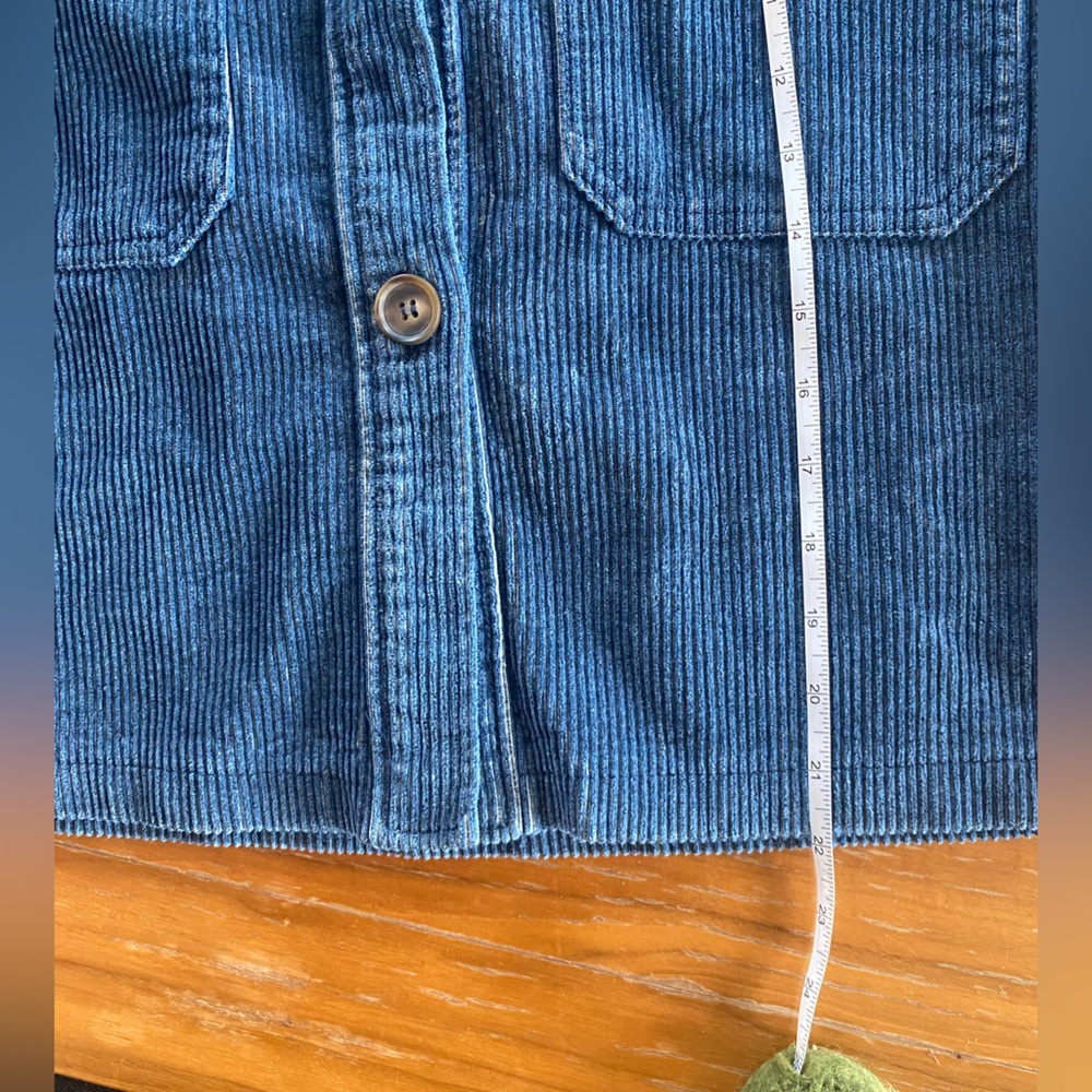 AVEC LES FILLES cropped corduroy shacket size large - Picture 11 of 11